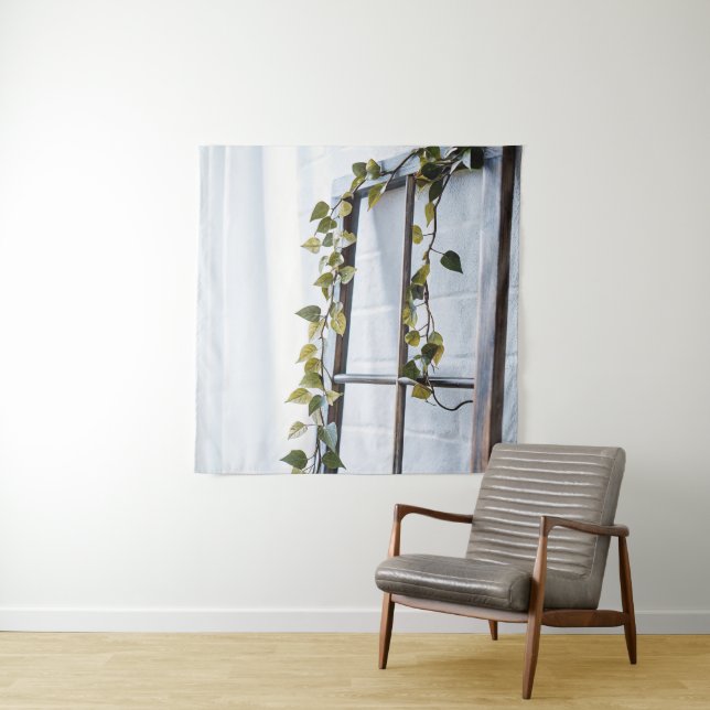 Ivy Garland Tapestry 57in Square Nature Decor (In Situ)