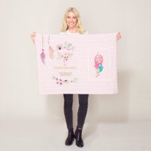 IVY - Girls Name Meaning Gift Item - Pink Mermaid