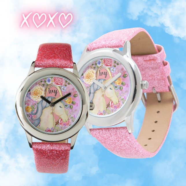 IVY - Girls Named Unicorn Dreams Personalized Watch (Creator Uploaded)
