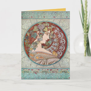 Ivy Goddess Mucha Card