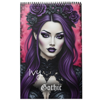 Ivy Gothic Fashion Collectable Art Calendar