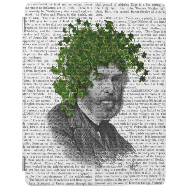 Ivy Head Plant Head iPad Air Cover (Front)