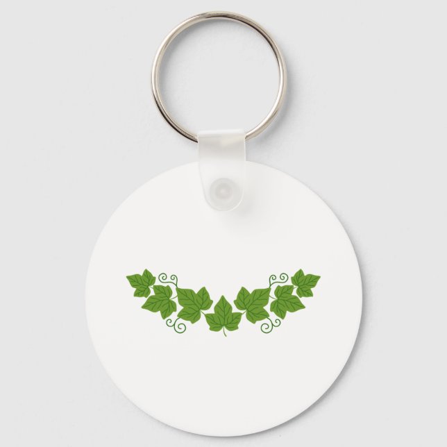 Ivy Leaf Border Keychain (Front)