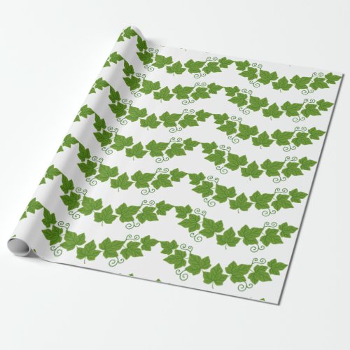 Ivy Leaf Border Wrapping Paper