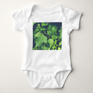 Ivy Leaf Green Leaves Baby Bodysuit
