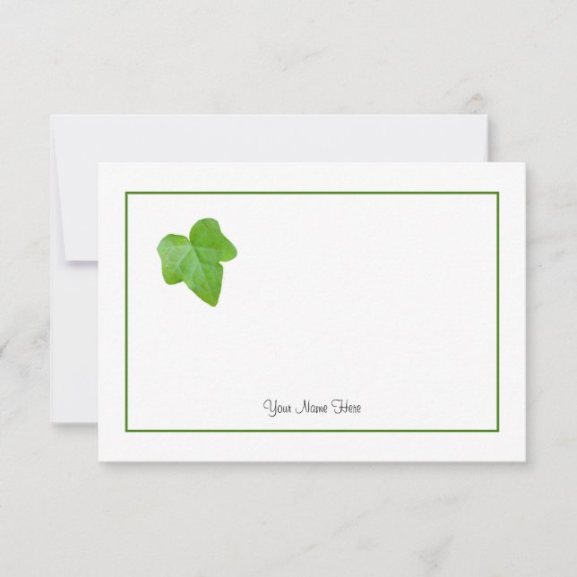 Ivy Leaf Note Card (Front)
