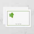 Ivy Leaf Note Card | Zazzle
