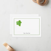 Ivy Leaf Note Card | Zazzle