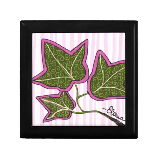 Ivy Leaf Sun Keepsake Box (Front)