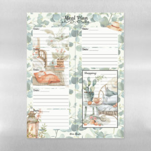 Ivy League 7 Day Meal Planner Magnetic Dry Erase Sheet