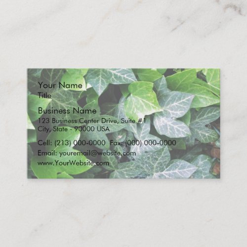 Ivy Leaves Business Card Template