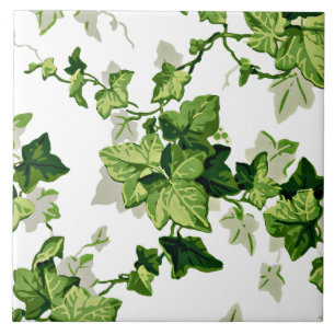Ivy Leaves Ceramic Tile