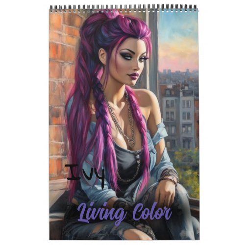 Ivy Living Color Pinup Collectable Art Calendar