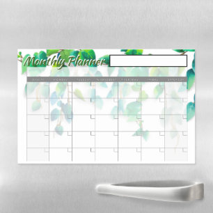 Ivy monthly planner  magnetic dry erase sheet