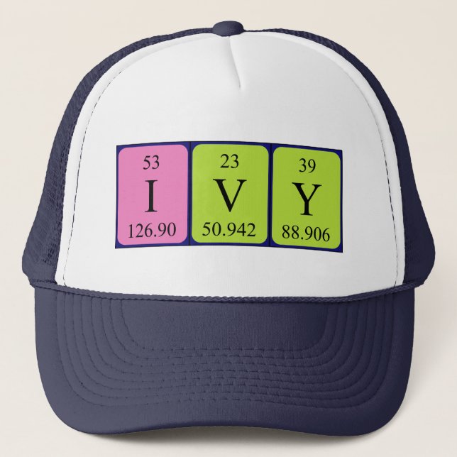 Ivy periodic table name hat (Front)