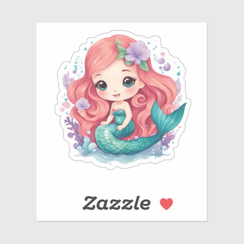 Ivy the Mermaid Vinyl Sticker 