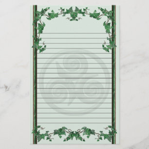 Ivy Triskel Lined Stationery
