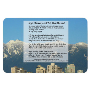 Ivy's 1874 Shortbread Recipe Magnet