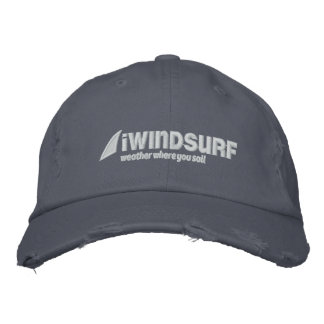 iW Blue Distressed Hat