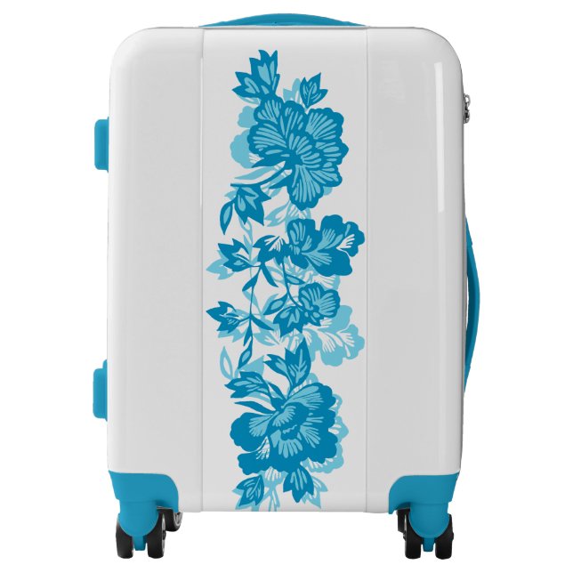 Iwalani Vintage Hawaiian Floral Band Luggage (Front)