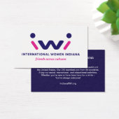 IWI Mini Information Card with Blue Back Side (Desk)