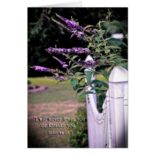 IwillneverleaveyouZazzle Cards (Front)