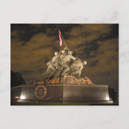 Iwo Jima at Night Postcard