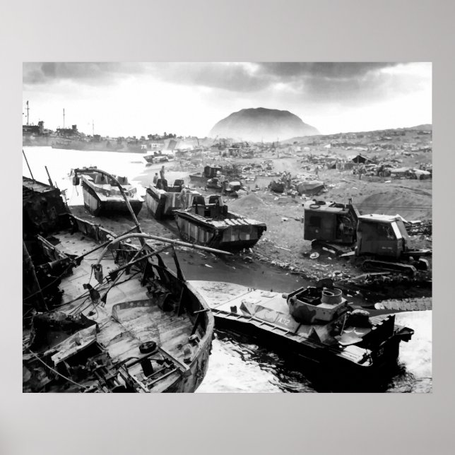 Iwo Jima Beach Poster (Front)