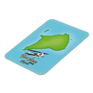 Iwo Jima Japan island map Magnet