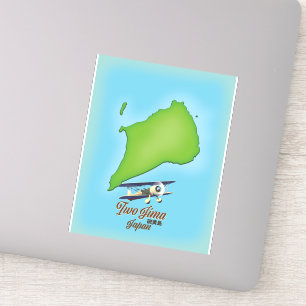 Iwo Jima Japan island map Sticker