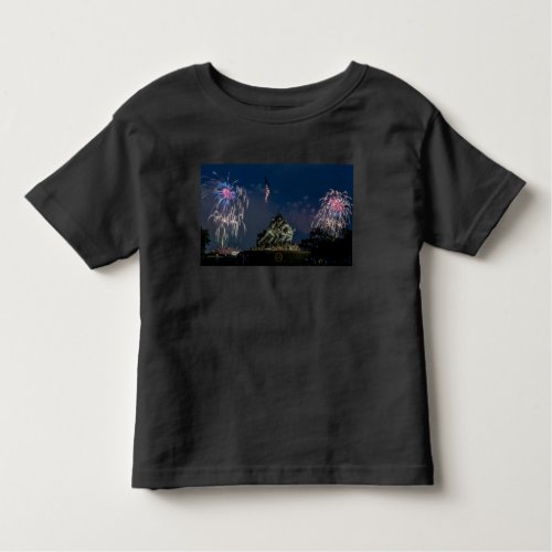 Iwo Jima Memorial Fireworks Independence Day  Toddler T_shirt