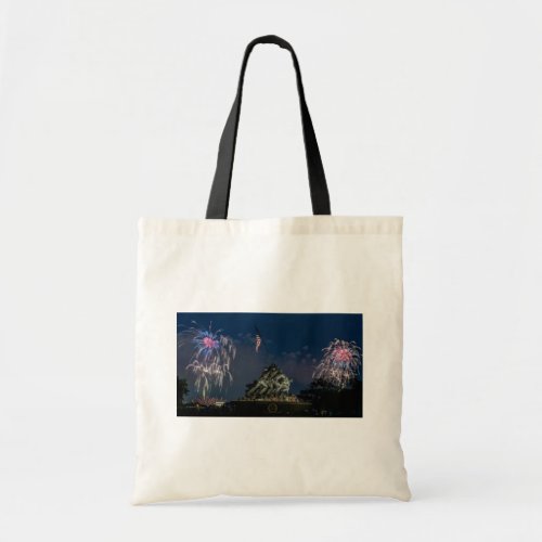 Iwo Jima Memorial Fireworks Independence Day  Tote Bag