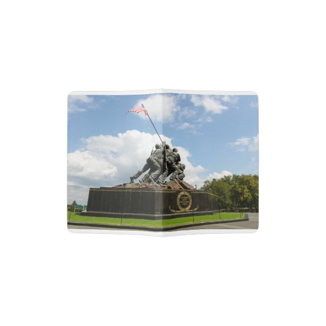 Iwo Jima Memorial in Washington DC Passport Holder (Opened)