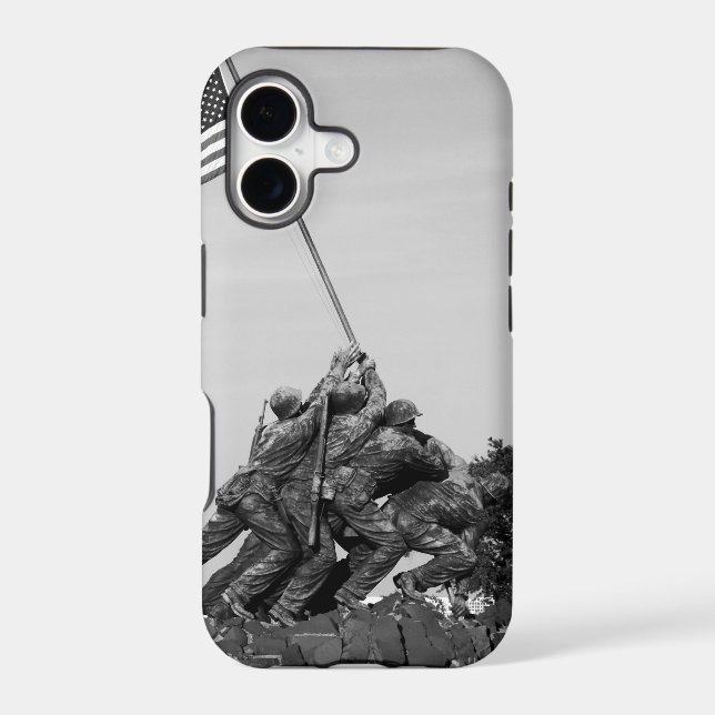 Iwo Jima Memorial Iphone Case (Back)