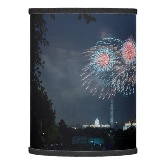 Iwo Jima Memorial on Independence Day Lamp Shade (Left)
