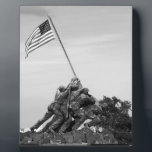 Iwo Jima Memorial Plaque<br><div class="desc">B&W capture of the Iwo Jima Memorial</div>
