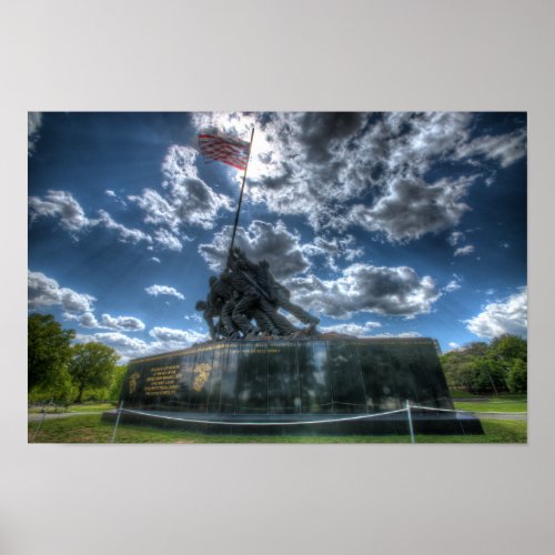 Iwo Jima Memorial Poster