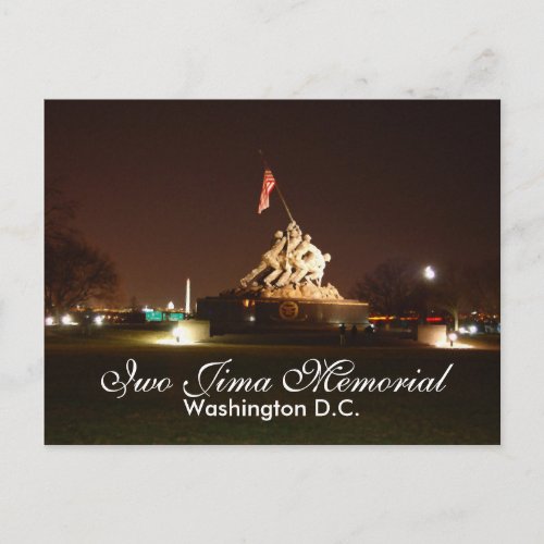 Iwo Jima Memorial Washington DC Postcard