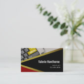 iWrite - Novelist Writer Editor Business Card (Standing Front)