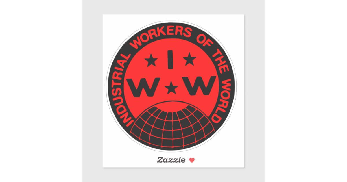 IWW Logo Sticker | Zazzle