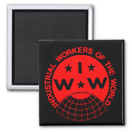 IWW Logo Wobblies _ One Big Union Magnet