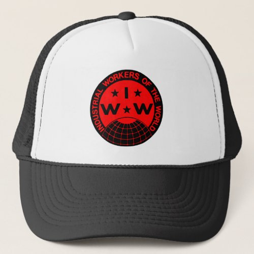 IWW Logo Wobblies _ One Big Union Trucker Hat