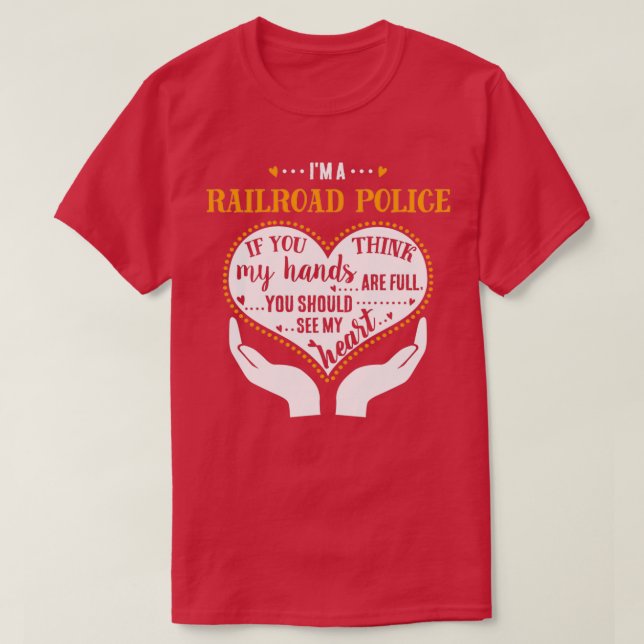 Ix27m A Railroad Police Proud Railroad Police T-Shirt (Design Front)