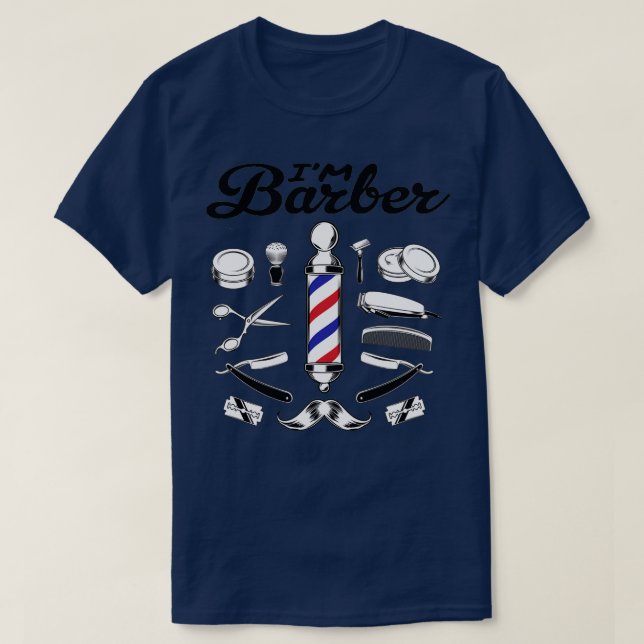 ix27m barber Shirt Barber Barber Barber Funny Barb (Design Front)