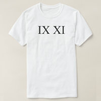 IX XI (Roman numerals 9 11)