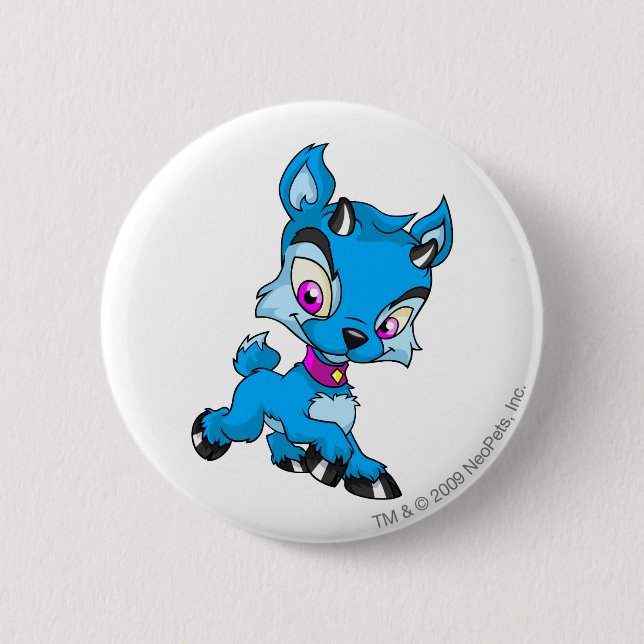 Ixi Blue Pinback Button (Front)