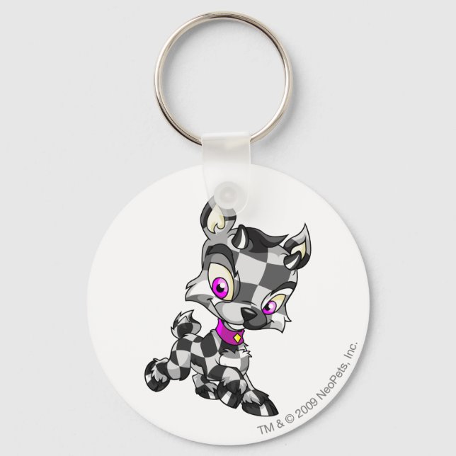 Ixi Checkered Keychain (Front)