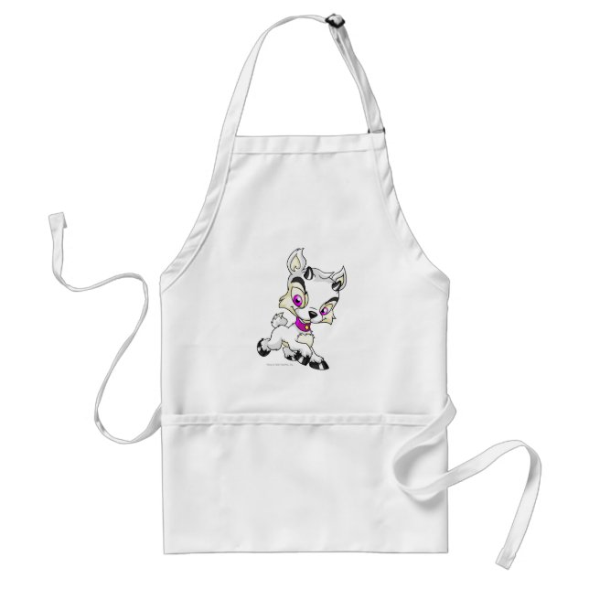 Ixi White Adult Apron (Front)