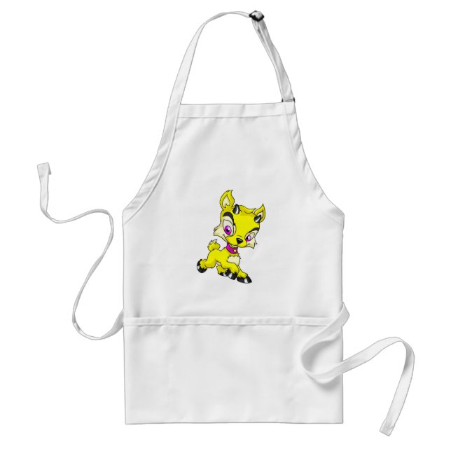 Ixi Yellow Adult Apron (Front)