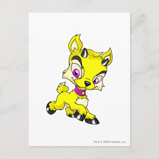 Ixi Yellow Postcard (Front)